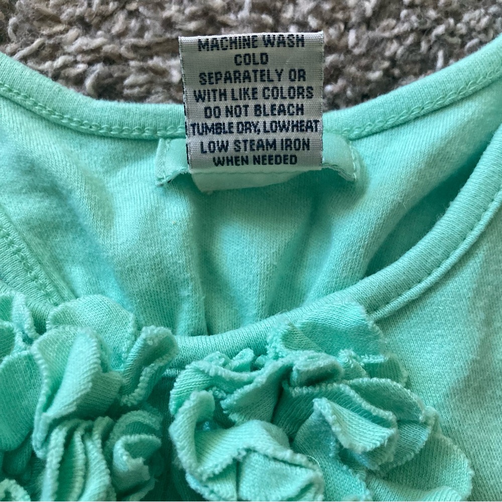 E-Land‎ green cotton Lauren sleeveless dress, size 2T - Picture 2 of 4